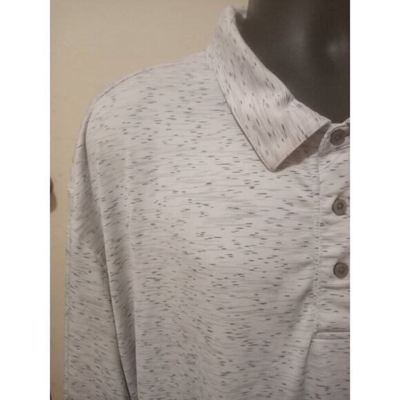 Roundtree Yorke Work Play Men’s Polo Performance Shirt 4XT Tall White Golf - Picture 4 of 12